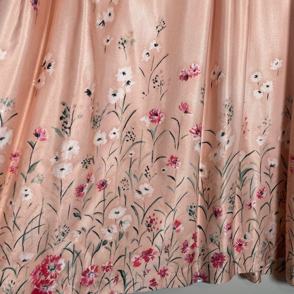 Roseanna France 100% Viscose Flowy Babydoll Dress Sz EU 38 US 6 Peach Floral - Picture 10 of 16